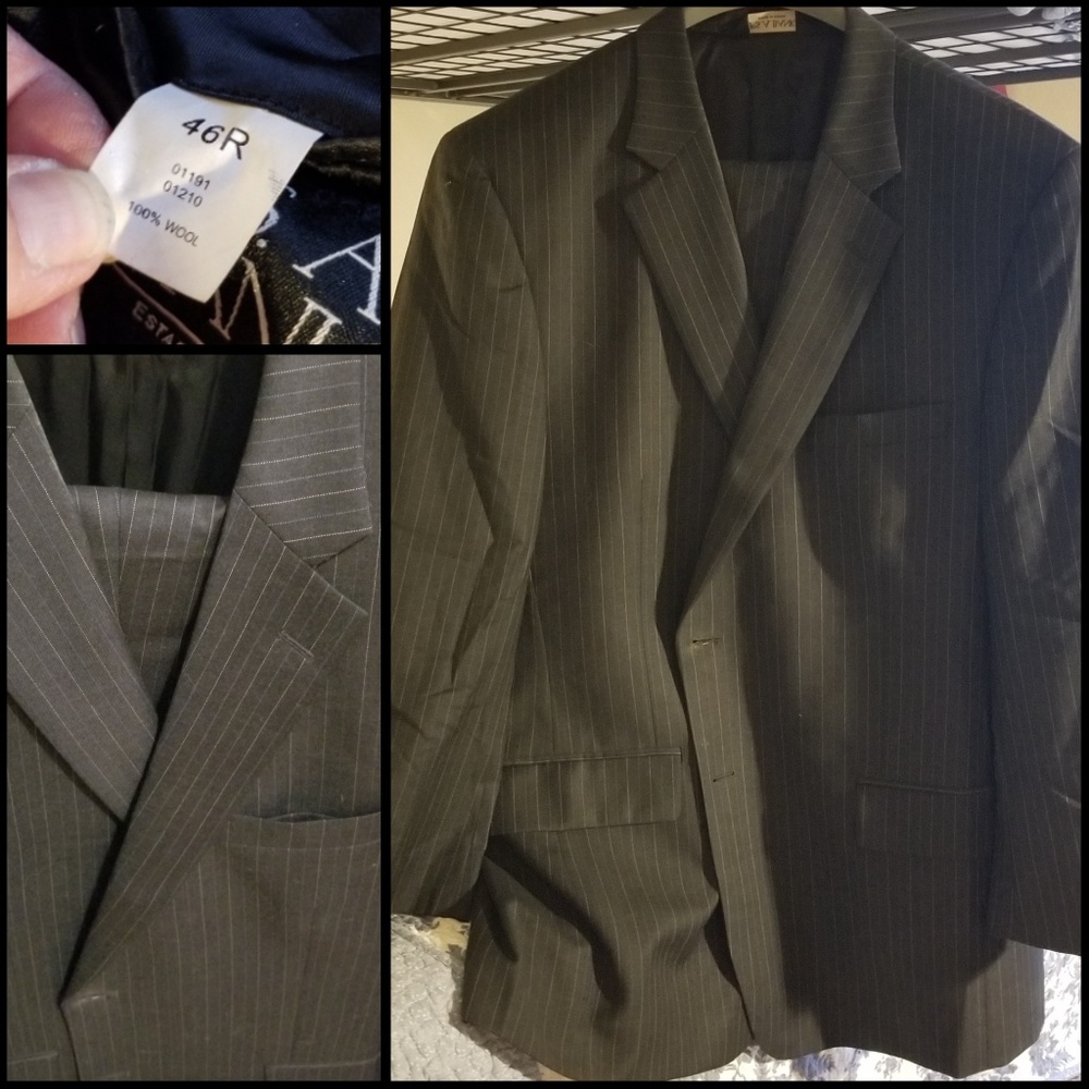 Mens suit jacket and slacks